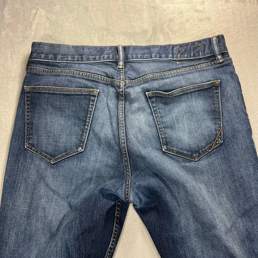 BANANA REPUBLIC Bootcut Jeans Mens 34x32 Blue Good Stretch Denim Western Casual